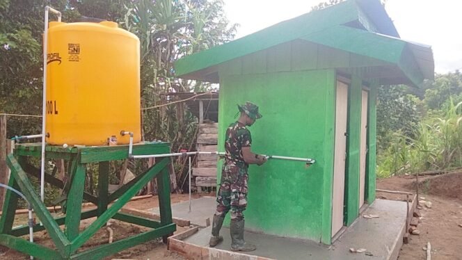 
					Satgas TMMD Ke-126 Kodim 1711/BVD Wujudkan Akses Air Bersih Bagi Warga Waropko