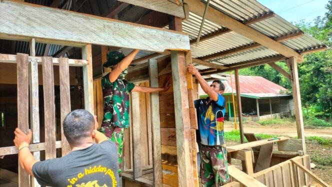 
					Satgas TMMD 126 Kejar Target, Perehapan RTLH ke-2 Terus Dikebut di Desa Alaha