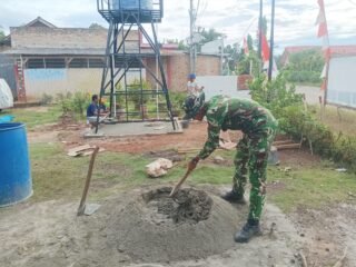 Progres Pembuatan Sumur Bor TMMD ke-126 Kodim 0427/Way Kanan di Kampung Sriwijaya Capai 100%, Air Bersih Kini Mengalir