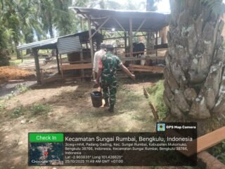 TNI Dukung Ketahanan Pangan Dampingi Peternakan Sapi, di Desa Binaannya