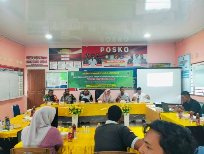
					Babinsa Teunom Hadiri Musrenbang Desa Batee Roo Bahas RKPG Tahun 2025