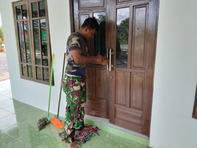 
					TMMD Kodim 1005 Genjot Rehabilitasi Mushola di Desa Tumih
