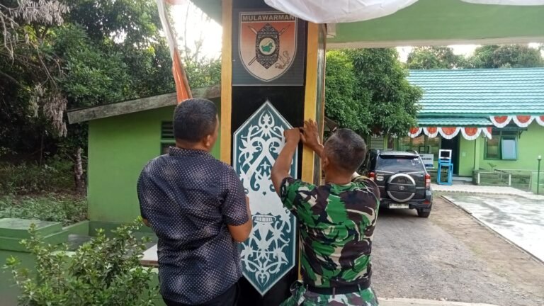 Dengan Semangat Gotong Royong, Koramil 1001-04/Batumandi Benahi Pangkalan