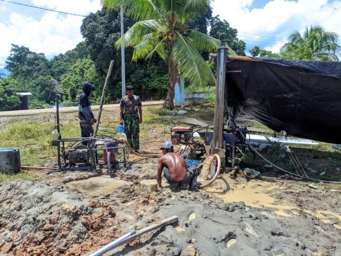 
					Satgas TMMD ke-126 Kodim 1013/Mtw Genjot Pembangunan 5 Titik Sumur Bor di Teweh Timur