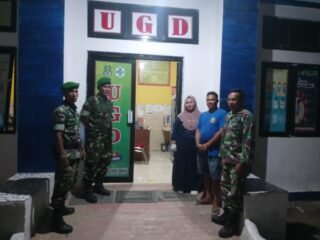 Babinsa Koramil 05/Dua Pitue Tingkatkan Keamanan Desa Dongi Melalui Patroli Malam Bersama Komponen Pendukung