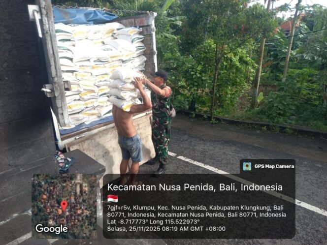 
					Babinsa Klumpu Tegaskan Droping 2500 Kg Beras dan 500 Liter Migor Bantuan Pangan PBP Aman Dan Lengkap