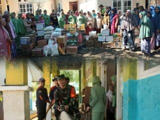 Dandim 0105/Abar Pimpin Aksi Kemanusiaan untuk Bantu Korban Banjir