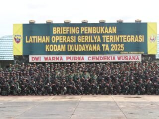 Letkol Inf Trijuang Danarjati Tegaskan Kesiapan Pada Pembukaan Latihan Operasi Gerilya Terintegrasi 2025