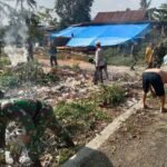 Koramil 01/Panca Lautang Gelar Aksi Kebersihan Lingkungan di Dusun Botto, Wujudkan Lingkungan Sehat dan Asri
