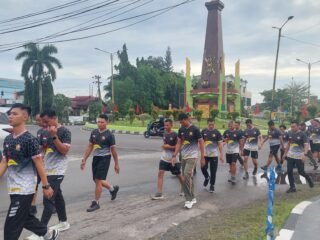 Jaga Kesehatan Fisik, Kodim 1015 Sampit Laksanakan Olahraga Bersama