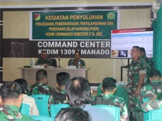 Kodim 1309/Manado Gelar P4GN dan Tes Urine Acak Prajurit