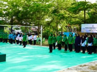 Semangat Kartini Persit, Pertandingan Bola Voli Antar Ranting Sambut Hari Ibu ke-97