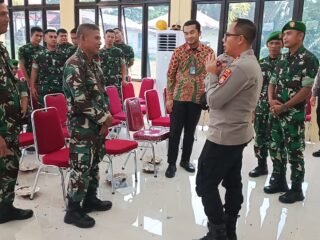 Kodim 0428/Mukomuko Beri Kejutan Ulang Tahun Kapolres, Wujud Sinergitas TNI–Polri