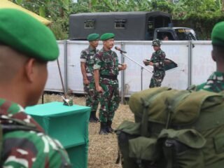 Dandim 1309/Manado Pimpin Upacara Serah Simbol Yudha Wastu Pramuka Jaya Tonting 2025.