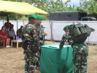 Dandim 1309/Manado Pimpin Upacara Serah Simbol Yudha Wastu Pramuka Jaya Tonting 2025.