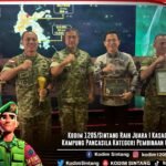 Kodim 1205/Sintang Raih Juara I Kasad Award Kampung Pancasila Kategori Pembinaan Giat UMKM