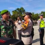 Anggota Kodim 1613/Sumba Barat Ikuti Apel Gelar Pasukan Operasi Lilin Turangga 2025