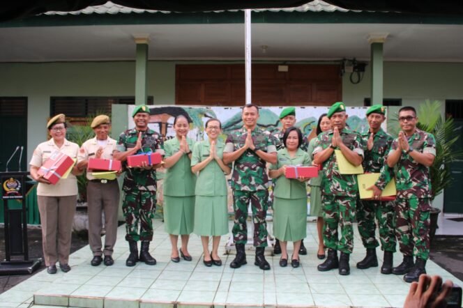 
					Regenerasi dan Pengabdian, Dandim Tabanan Pimpin Penyambutan Personel Baru dan Pelepasan Purna Tugas
