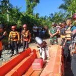 Personel Posramil Pasie Raya dan Basarnas Lanjutkan Pencarian Korban Tenggelam di Teunom