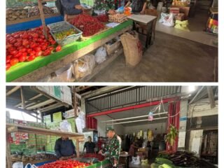 Babinsa Koramil 03 Kaway XVI Cek Sembako dan Pantau Harga