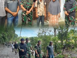 Danrem 012/TU Didampingi Dandim 0105/Abar Salurkan Bantuan untuk Warga Terdampak Banjir