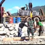 Korem 012/TU Bergerak Cepat Bangun Jembatan Bailey Pascabanjir di Beutong Ateuh Benggalang