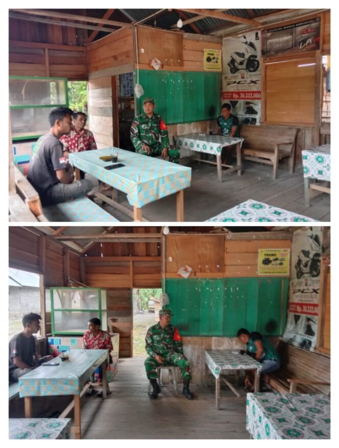 
					Babinsa Posramil 12/Panton Reu Laksanakan Komsos Bersama Warga Gampong Manggie