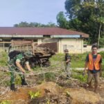Kerja Bakti Kodim 1309/Manado Bersihkan Lingkungan Komplek Koni Manado.