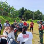Sukseskan Program KDKMP, Danramil 1310-04/Dimembe Turun Lokasi Cek Pengukuran Lahan