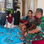Wujud Kepedulian, Komandan Kodim 1015/Sampit Jenguk Anggota Yang Sakit