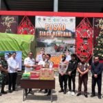 Pasi Ops Kodim 1210/Landak Hadiri Kunjungan Sekretaris BNPP RI dan Penyerahan Bantuan Banjir