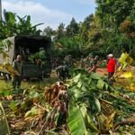 Kodim 1626/Bangli Turut Sukseskan Program Pemerintah Lewat Karya Bakti Pembersihan Lahan KDKMP