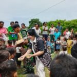 Cinta Kasih Merah Putih, Ketua Persit Kodim 1627/RN Hadir Layani Kesehatan Warga