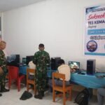 Ciptakan Calon Komcad Yang Berkualitas, Kodim 1310/Bitung Kawal Pemeriksaan Psikologi Online Seleksi KKRI TA. 2026