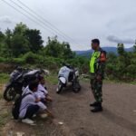 Babinsa Koramil 1608-01/Bima Lakukan Pembinaan kepada Pelajar SMP yang Kedapatan Nongkrong Saat Jam Sekolah
