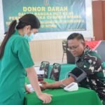 Donor Darah HUT ke-80 Persit, Kodim 1508/Tobelo Perkuat Aksi Kemanusiaan di Halmahera Utara