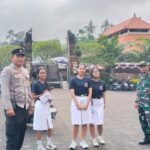 Babinsa Banjar Anyar Hadir dan Jaga Kondusivitas Jalan Santai Pada HUT SMA Negeri 1 Kediri
