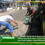 Kerahkan Tenaga Untuk Masyarakat, Babinsa Desa Messa Ramil 1512-01/Weda Karya Bakti Membaur Dengan Masyarakat