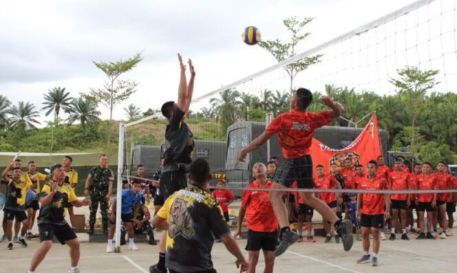 
					Yonif TP 826/BTB Asah Kekompakan Prajurit Lewat Lomba Voli Antar Kompi