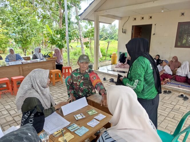 
TNI Dukung Program Kesehatan Masyarakat Melalui Posyandu di Desa Sirih Hulu