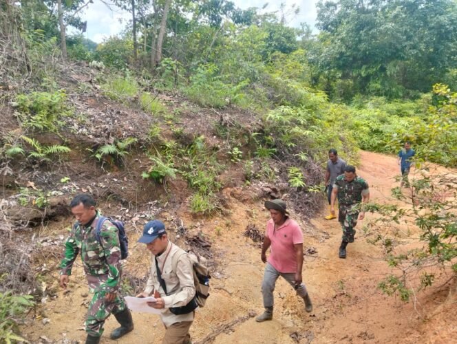 
					Peninjauan Lahan Rencana Batalyon Teritorial Pembangunan Dilaksanakan di Kecamatan Teunom