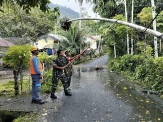 Sertu Hendra Sigap Tangani Gangguan Listrik di Gampong Krueng Raya
