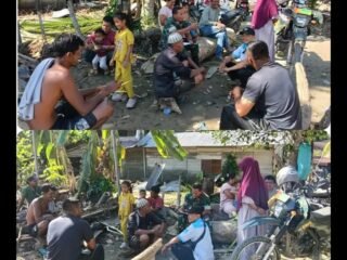 Komsos Pascabencana, TNI Petakan Kebutuhan Warga Desa Lawet