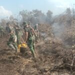 Dipimpin Dandim, Prajurit Korem 012/TU Fokus Sekat Titik Api Karhutla