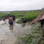 Danramil Babirik Pimpin Karya Bakti Batingsor di Desa Binaan