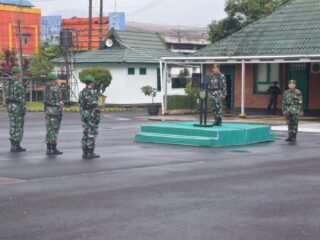 Kodim 0409/Rejang Lebong Gelar Upacara Mingguan, Tingkatkan Nasionalisme dan Disiplin Prajurit