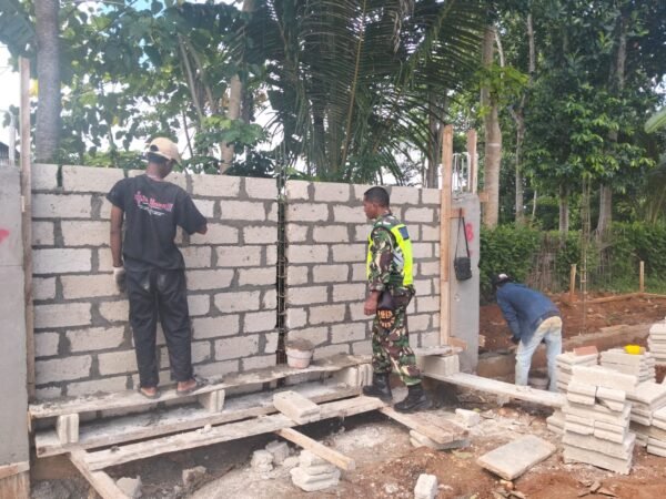 Wujud Pendampingan Wilayah, Babinsa Pantau Proyek Koperasi Desa