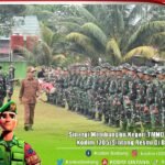 Upacara Pembukaan TMMD Ke-127 Kodim 1205/Sintang Salurkan Bantuan Sosial kepada Warga