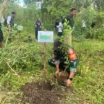 Dukung Pelestarian Alam, Babinsa Kodim 1620/Loteng Hadiri Penanaman Pohon di Desa Tumpak