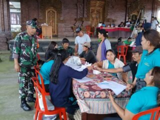 Babinsa abuan mendukung kegiatan Posyandu Balita, Lansia dan Posbindu